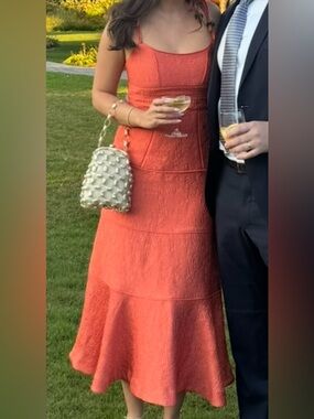 Alexis Coral Midi Dress